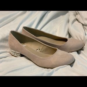 Pale pink ballet flats